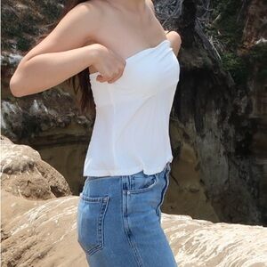 Brandy Melville White Crop Top